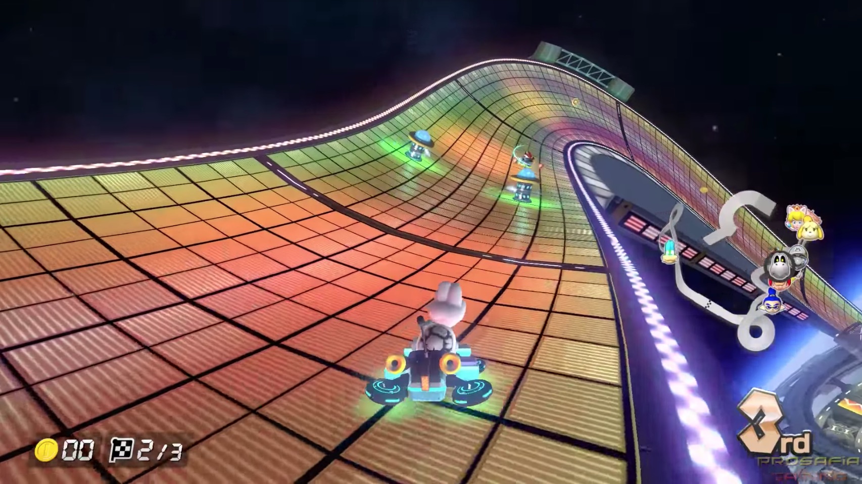 Mario Kart 8 Deluxe gameplay footage (2017)